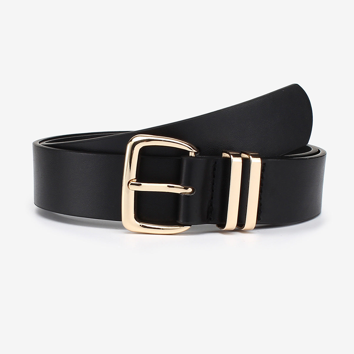 Amazon AliExpress European And American Fashionable Golden Buckle Belt Cross-border Supply Wholesale