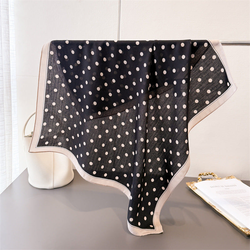 Women's Geometric Dot Herringbone Sunscreen Scarf