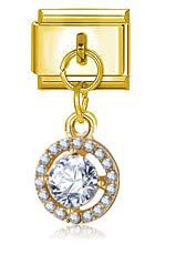 Italian-style Modular Gold Bracelet Accessory Pendant