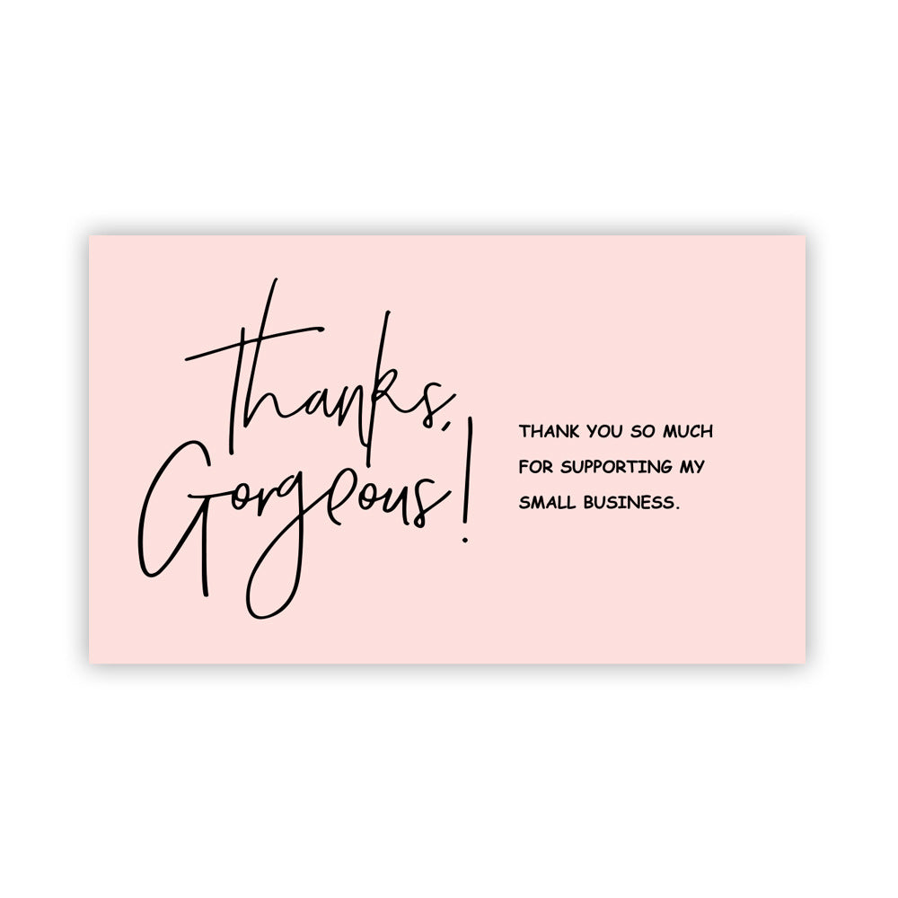 Thank You Card Coated Paper Card