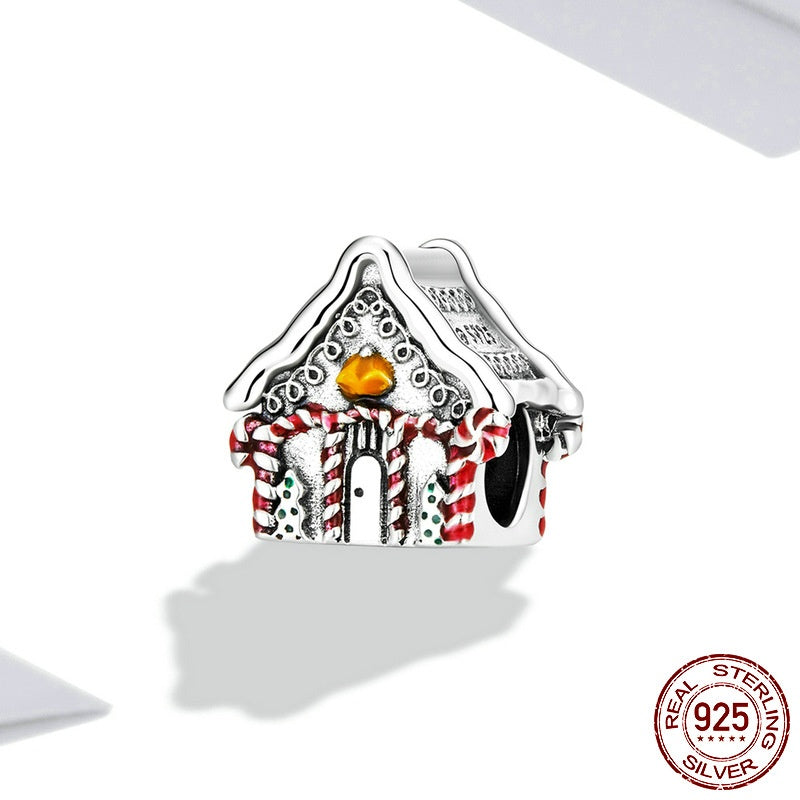 Christmas Warm Snow House Diy Bracelet String Beads