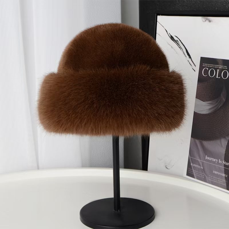 Plush Mongolian Hat For Cold Weather, Warm Fleece-lined Women's Winter Hat