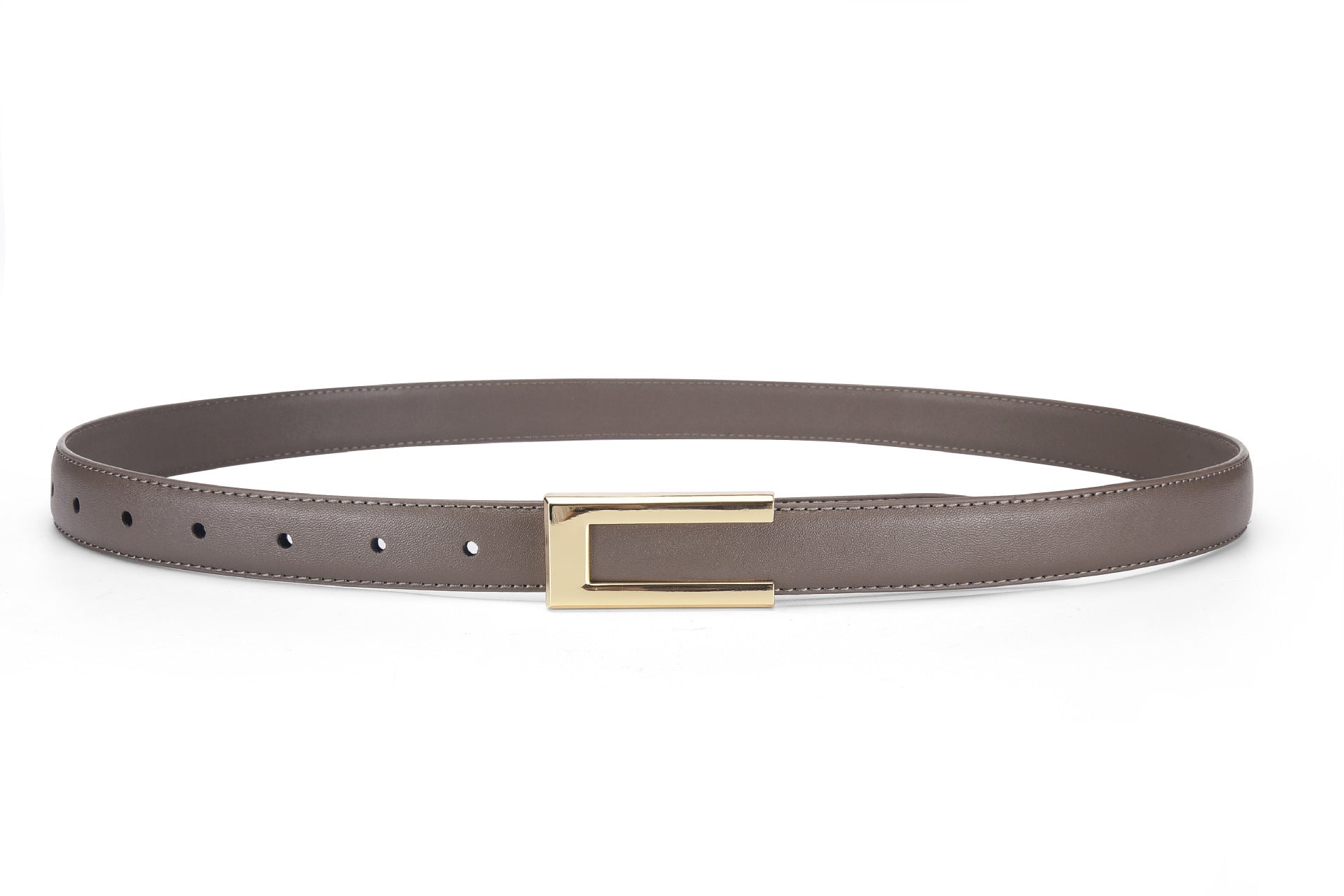 Cowhide Retro Black All-match Decorative Skirt Suit Jeans Leather Thin Belt