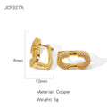 Summer Electroplated Irregularly Shaped Diamond-Studded Trendy Earrings