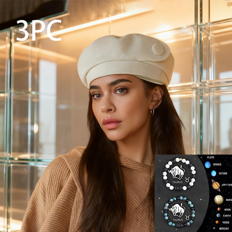 A British-style Casual Painter Hat That Is Versatile And Can Show Off Your Face