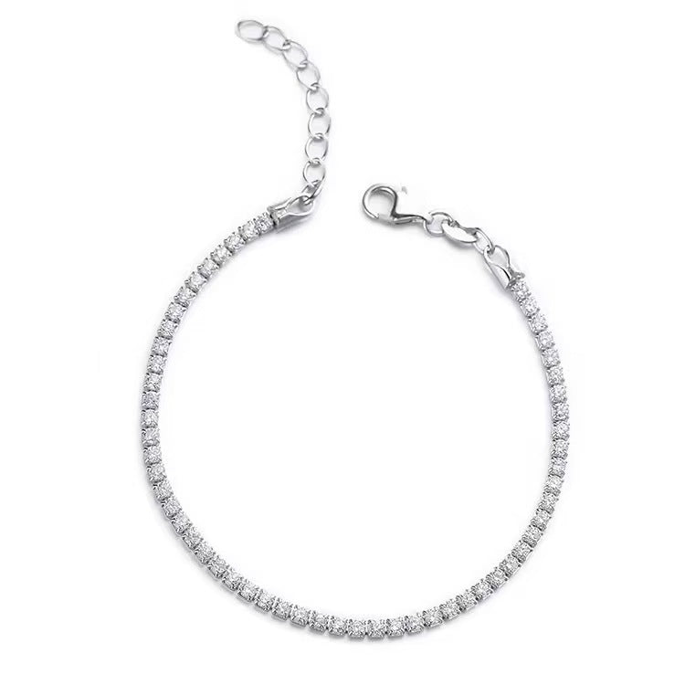 Elegant Full-diamond 12th-birthday Bracelet With A Sophisticated Vibe