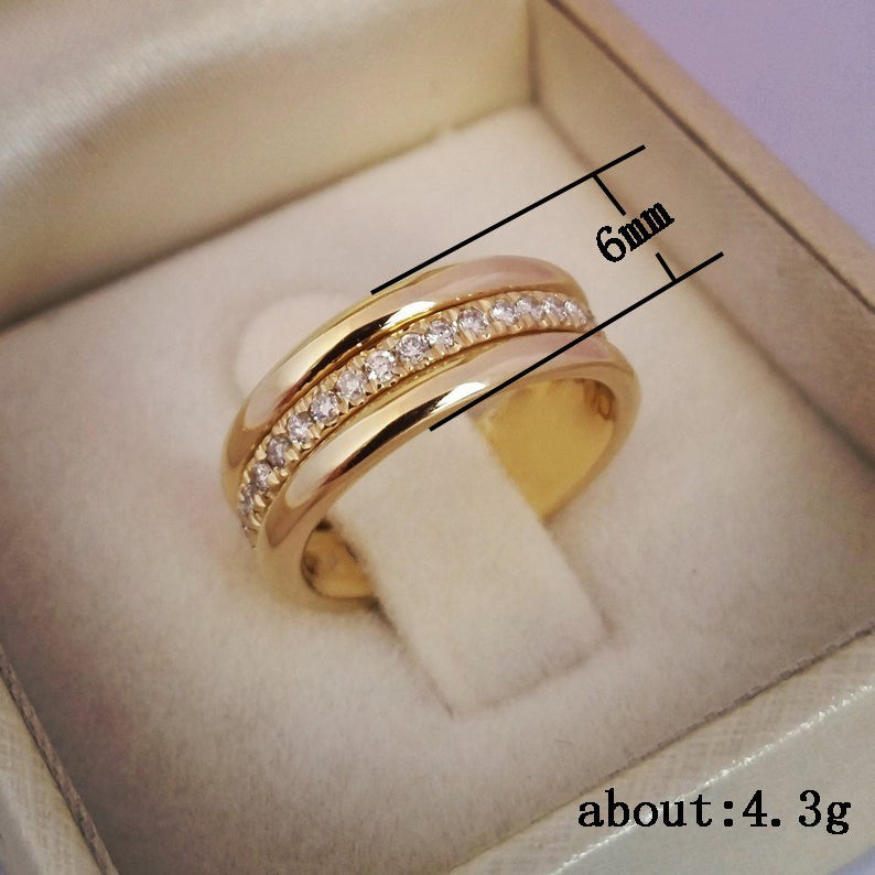 Minimalist Gold Copper-plated Trendy Ring