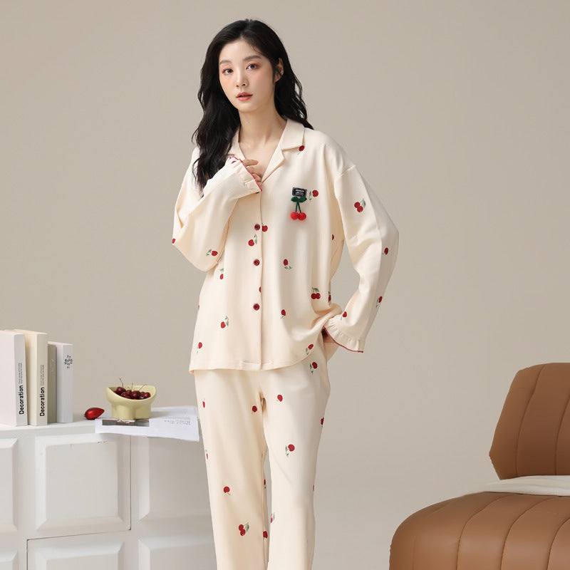 Fashion Personalized Double-sided Cotton Pajamas For Women