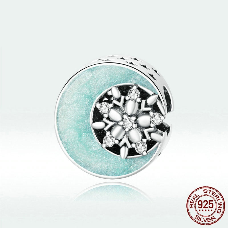Snow Moon Night S925 Silver Bracelet Beaded