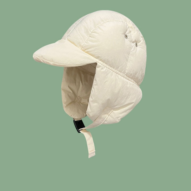 New Winter Down-padded Lei Feng Hat For Women Perfect For Outdoor Cycling