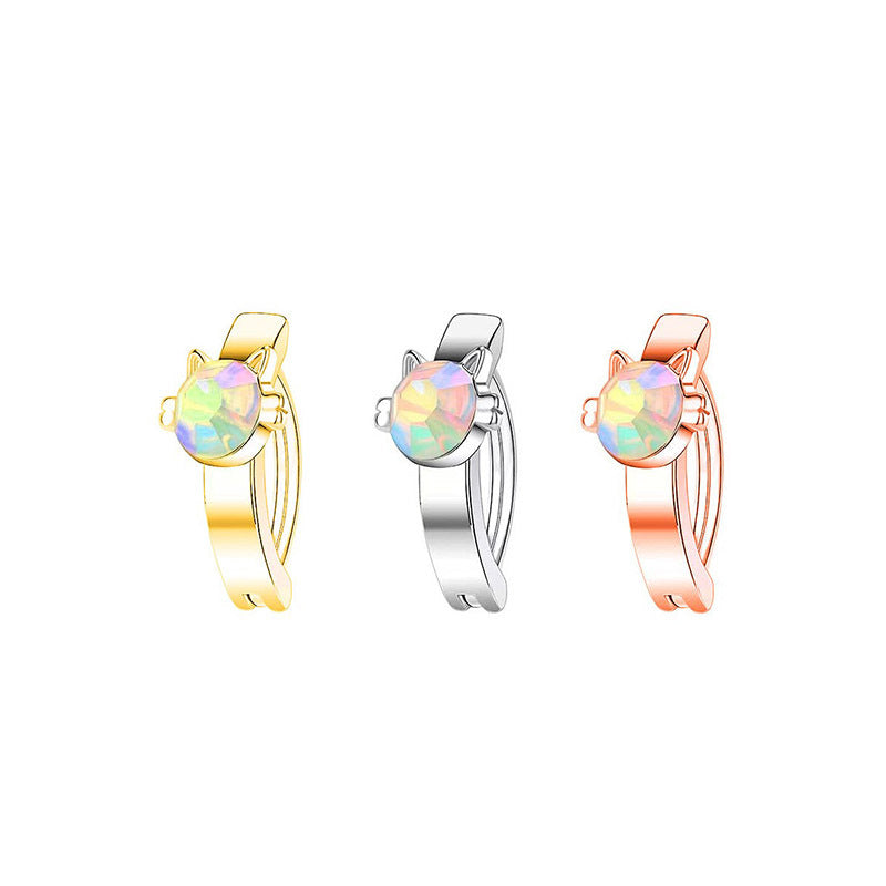 Minimalist And Personalized Female Navel Ring Puncture