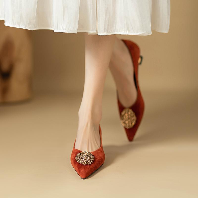 New French Style Women's Stiletto Pointed-toe Shoes