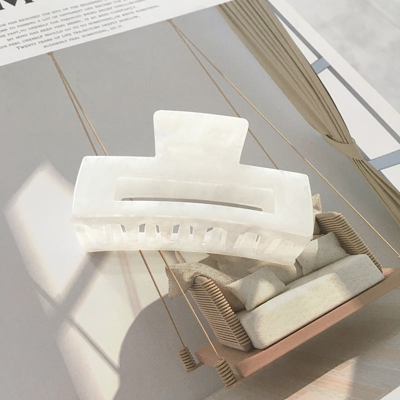 Acrylic Hair Clip  Texture Hair Grab Large Geometric Type