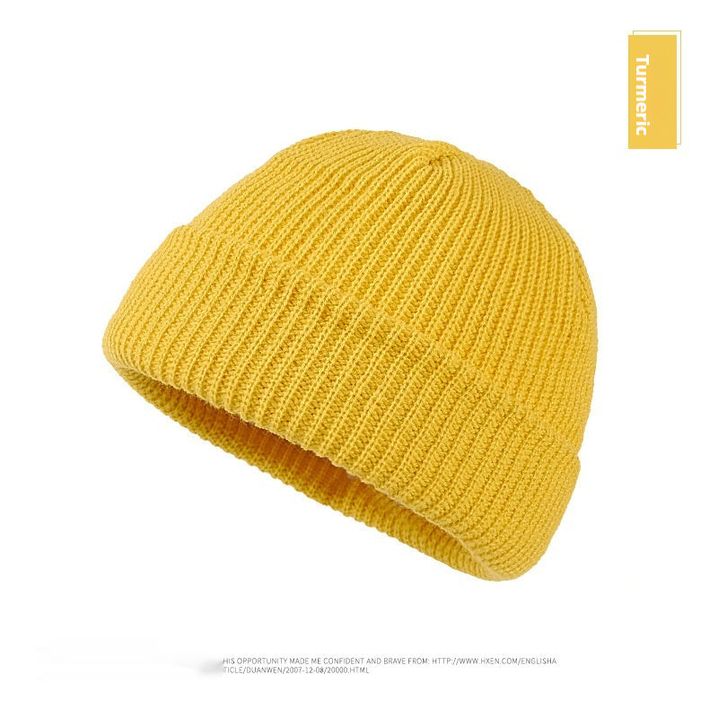 Autumn And Winter New Korean Candy Color Knitted Wool Hat