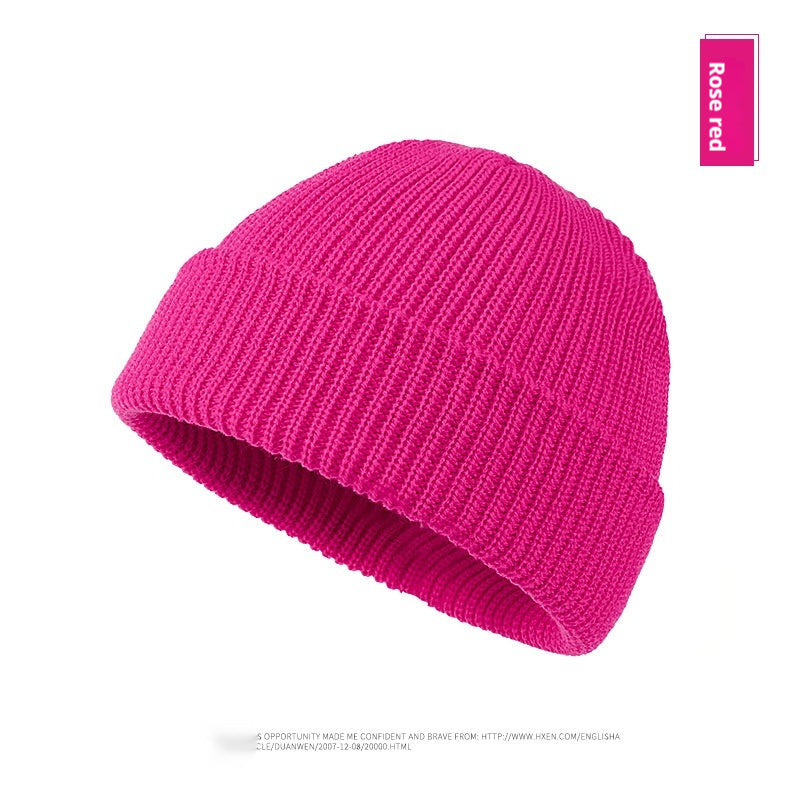 Autumn And Winter New Korean Candy Color Knitted Wool Hat
