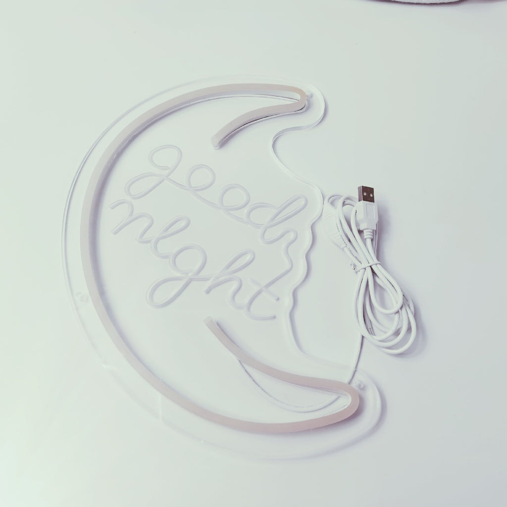 Amazon New Product Diamond Shaped Night Light Creative Birthday Gift Decoration Moon Neon Light