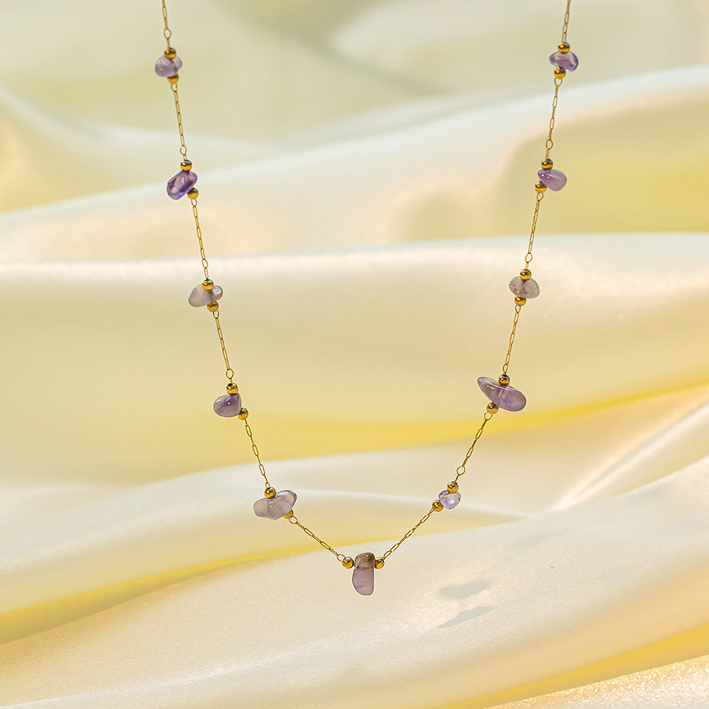 Europe And America Dopamine Necklace Design Sense Stainless Steel