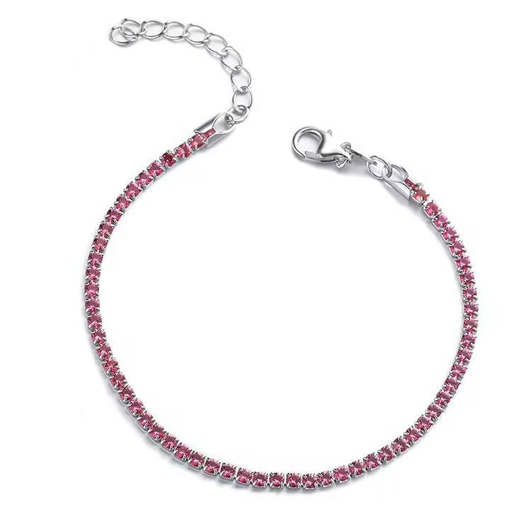 Elegant Full-diamond 12th-birthday Bracelet With A Sophisticated Vibe