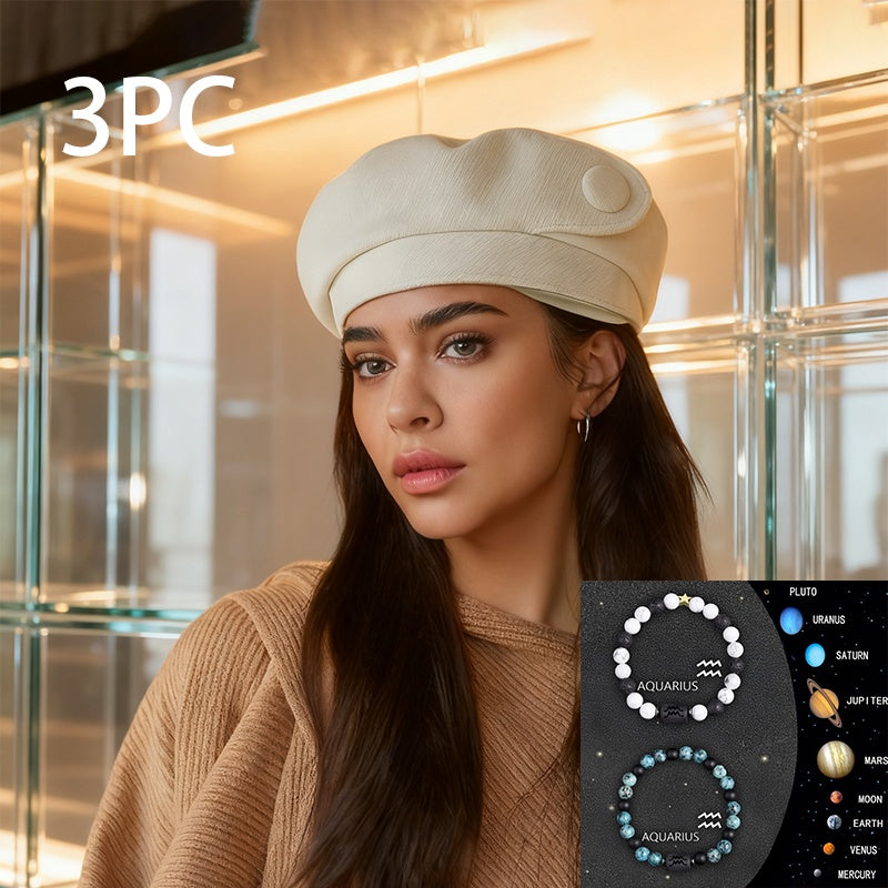 A British-style Casual Painter Hat That Is Versatile And Can Show Off Your Face