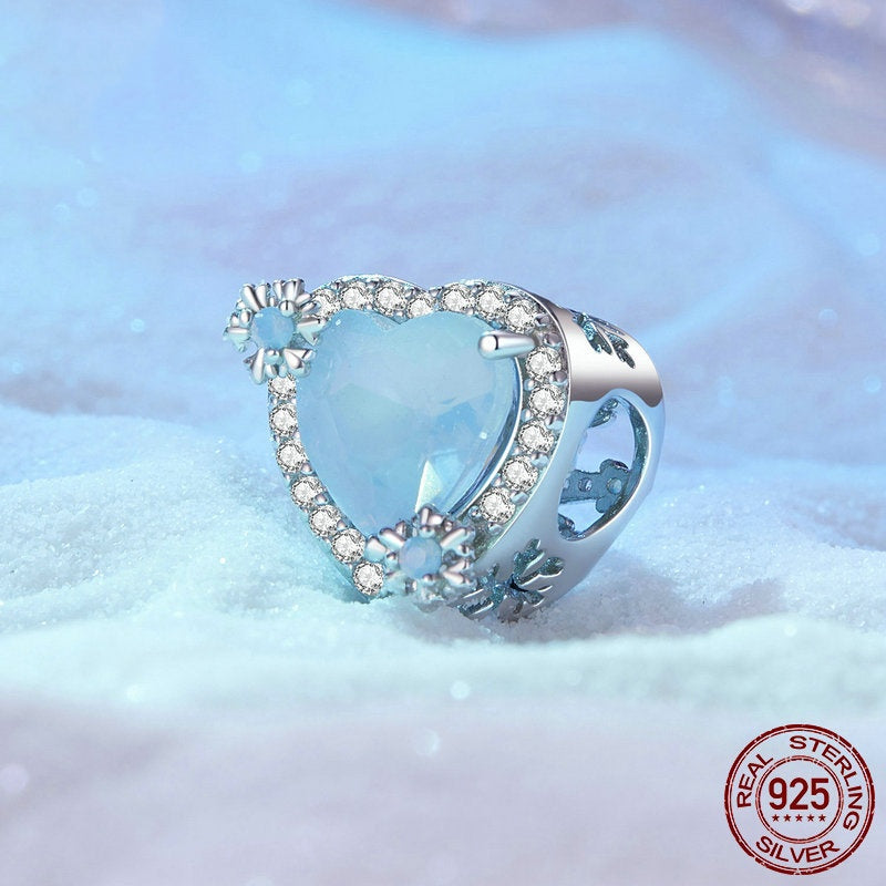 Love Ice And Snow Diy Bracelet String Beads S925 Silver Bead