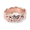Hot-selling Rose Gold-plated Flower Ring