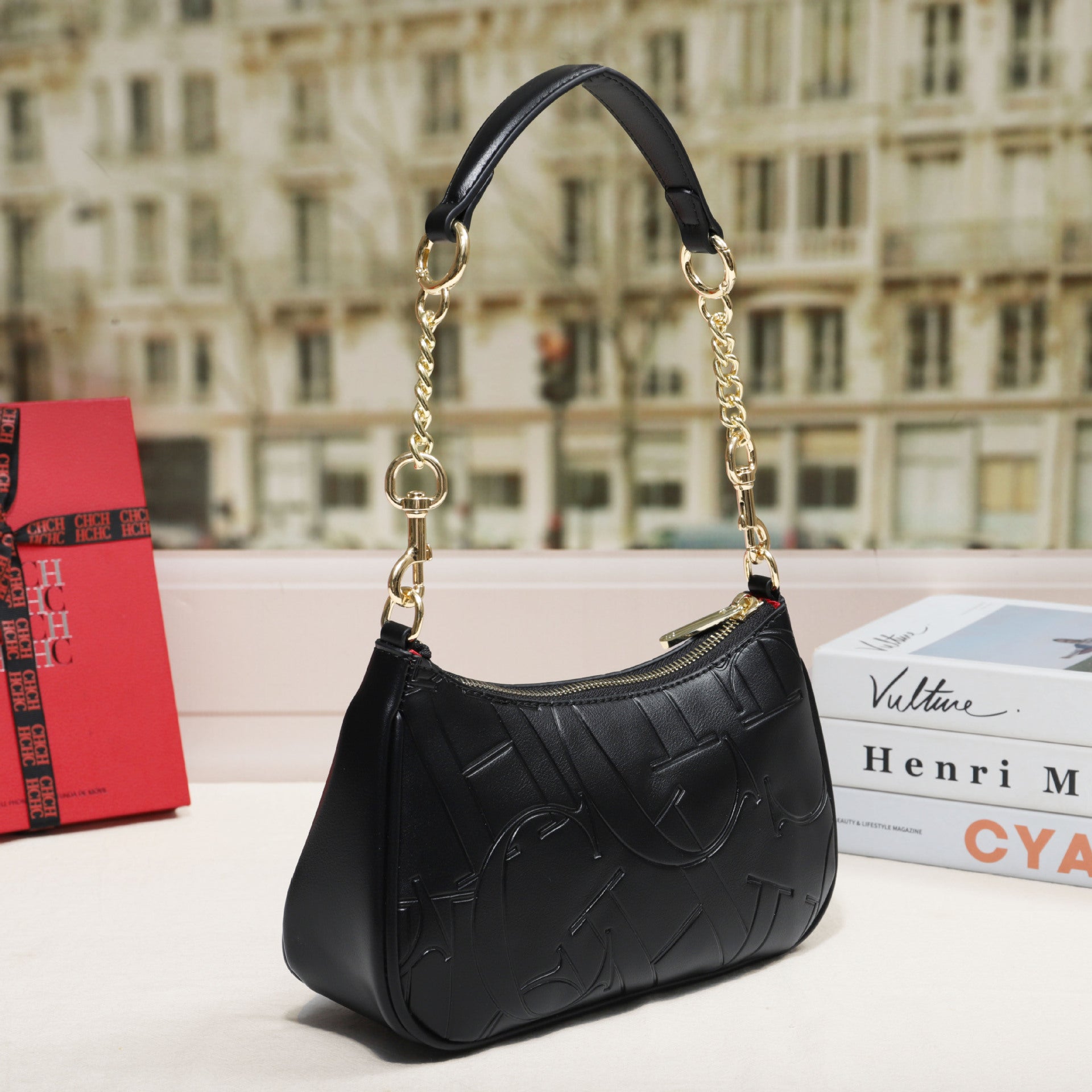 Embossed Letter Underarm Shoulder Crossbody Fashionable Trendy Womens Bag For Stylish Outfits