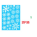 Christmas Static Window Sticker Beautify Snowflake Wall Decals