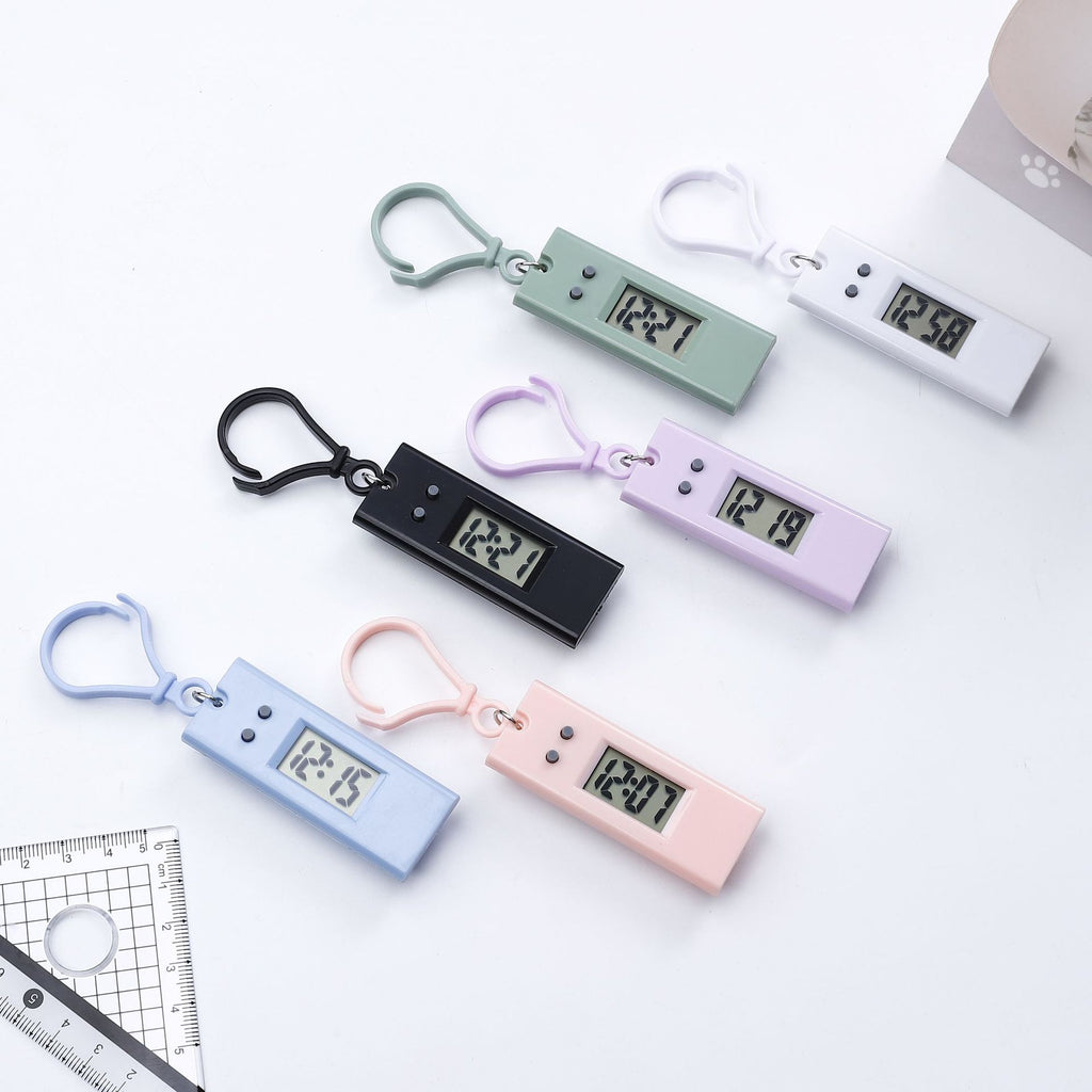 Cartoon Mini Digital Watch Keychain For Students