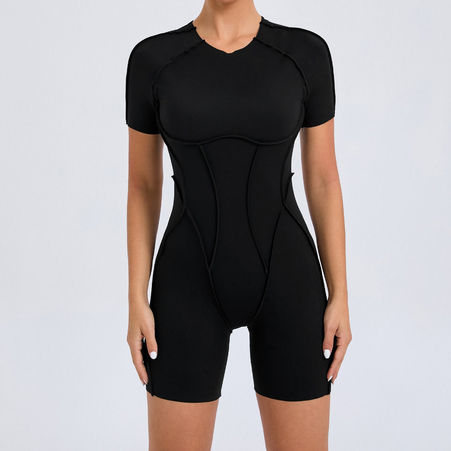 New Backless Short Sleeve One-piece
