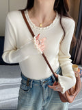 Knitted Round Neck Sweater For Women