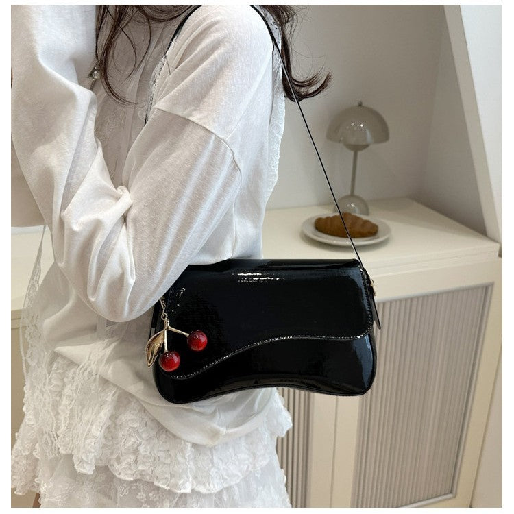 Small Square Shoulder Bag For Work And Commuting Worn Under The Arm