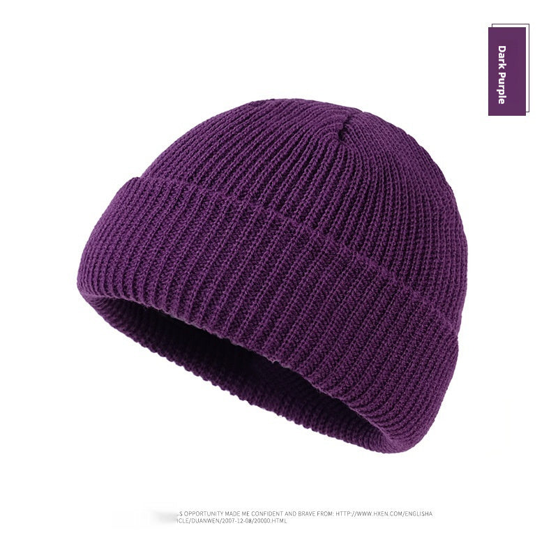 Autumn And Winter New Korean Candy Color Knitted Wool Hat