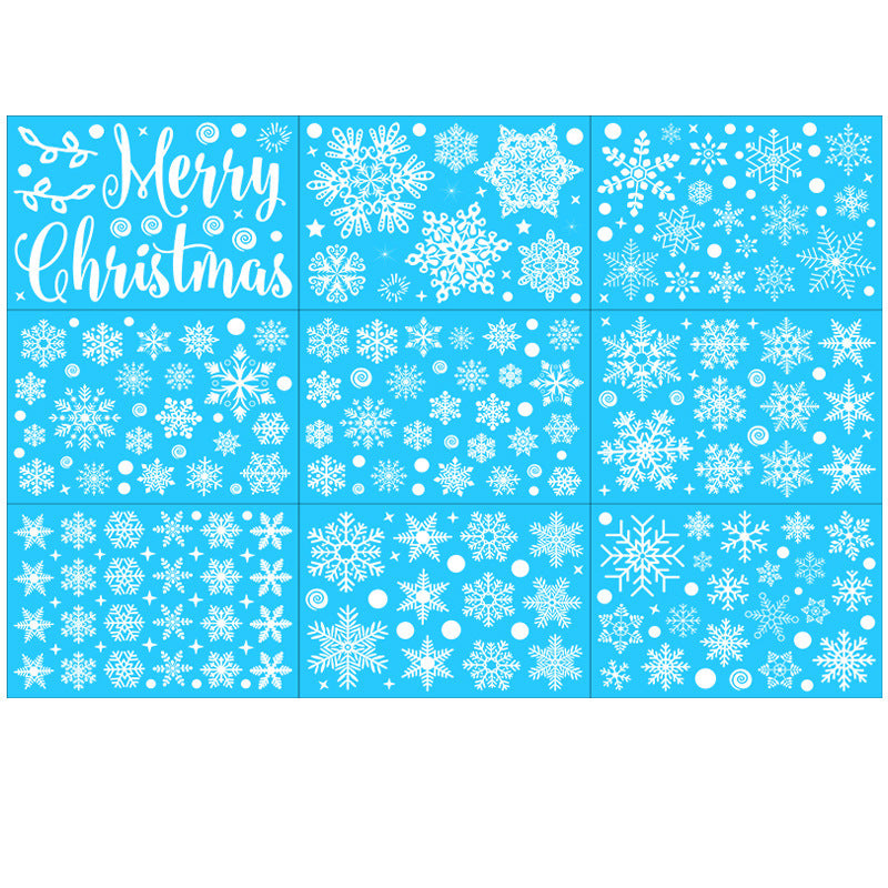Christmas Static Window Sticker Beautify Snowflake Wall Decals