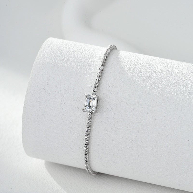 Diamond encrusted Bracelet Made Of S925 Sterling Silver  Fully Set With Zirconia