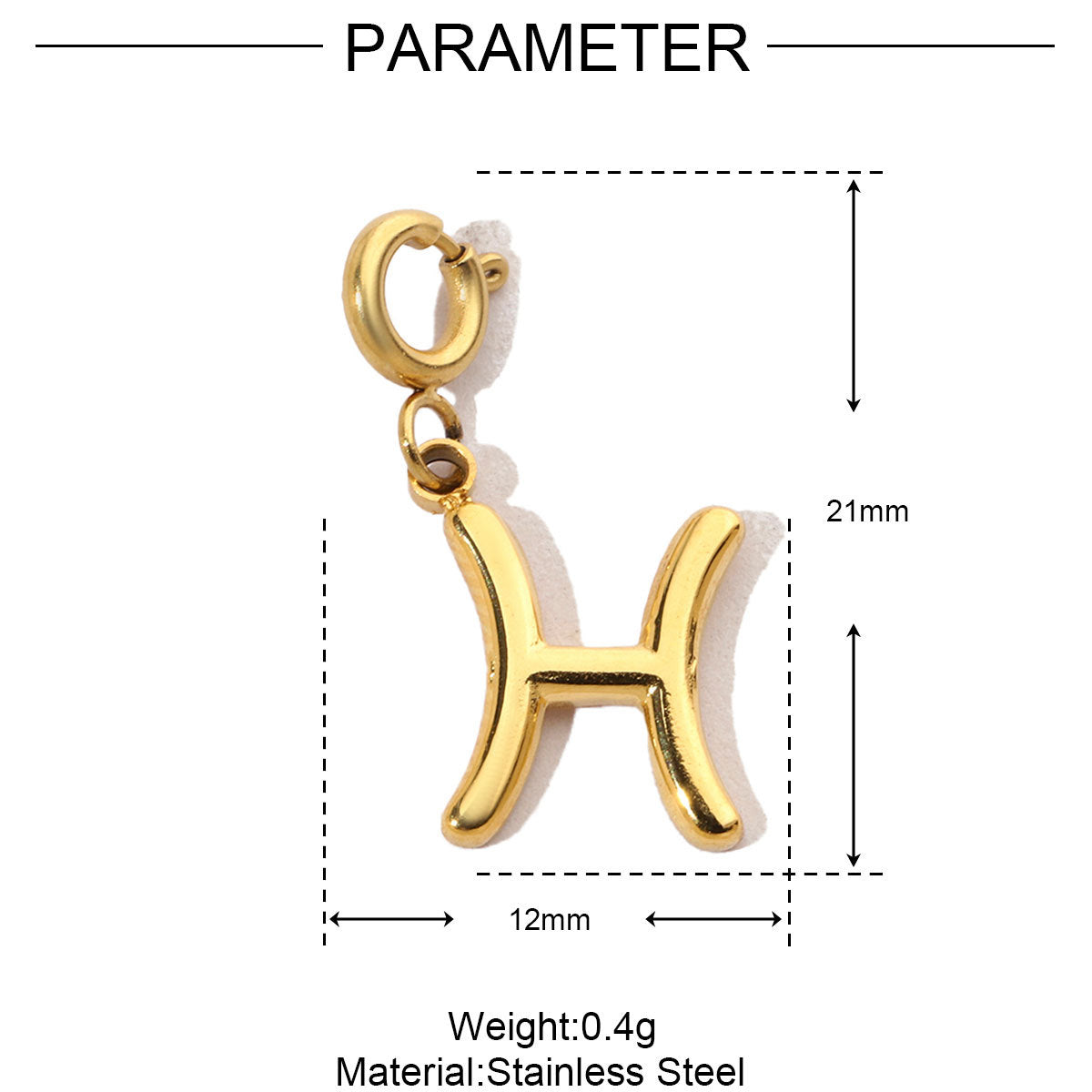 12 Zodiac Signs Fade-resistant Titanium Steel DIY Detachable Pendant