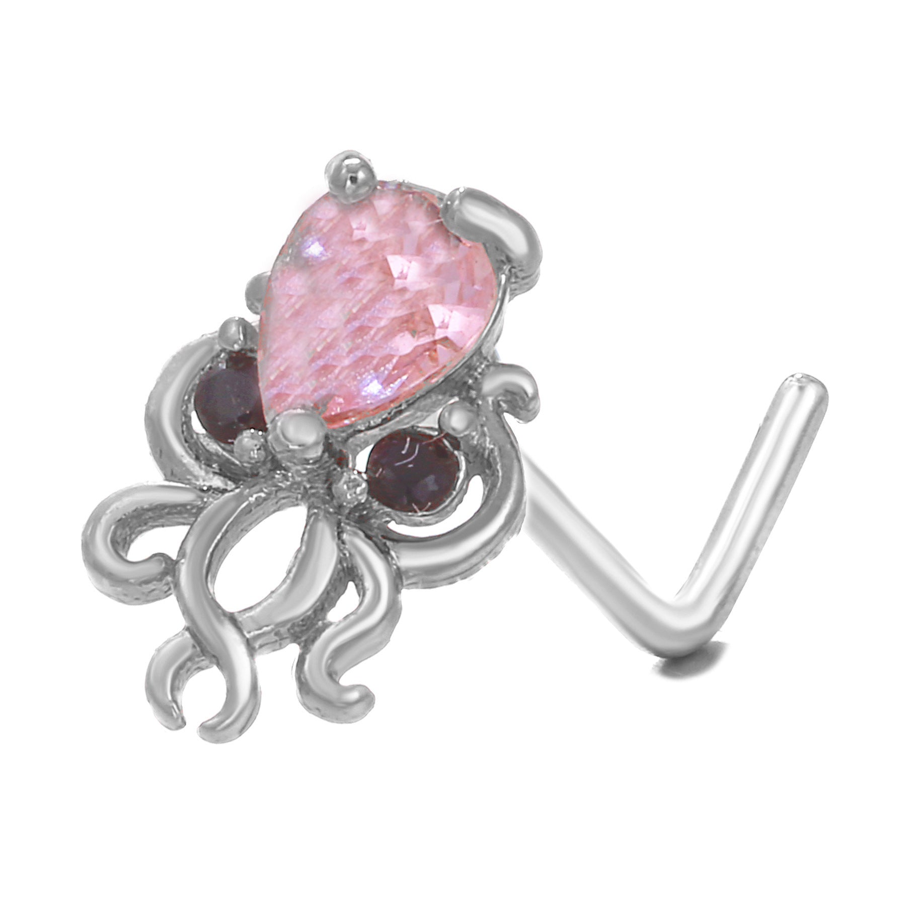 European And American Fashion Minimalist Animal L-bar Stainless Steel Nose Stud