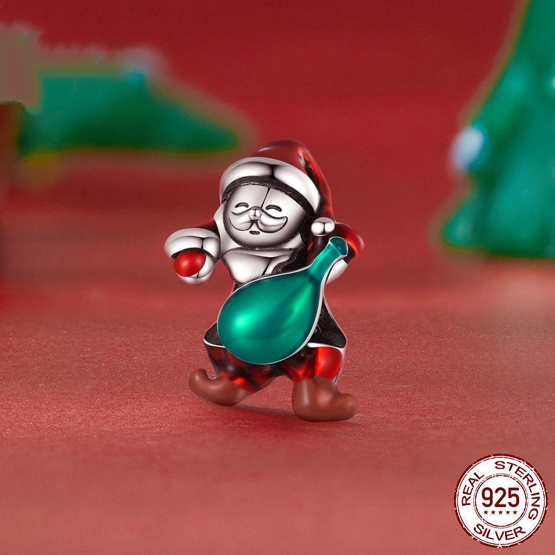 Santa Claus Diy Bracelet String Beads