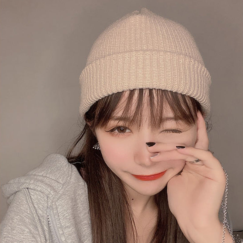 Autumn And Winter New Korean Candy Color Knitted Wool Hat