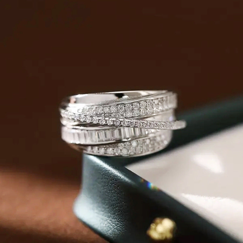 Multi-layered Sparkling Ring Accessories To Complement Your Engagement Dinner