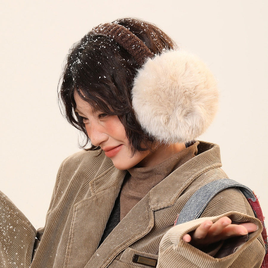 Womens Plush Warm Ear Muffs To Help Prevent Frostbite