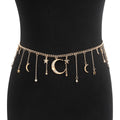 Fashion Temperamental Tassels Star Moon Waist Chain Creative Sexy