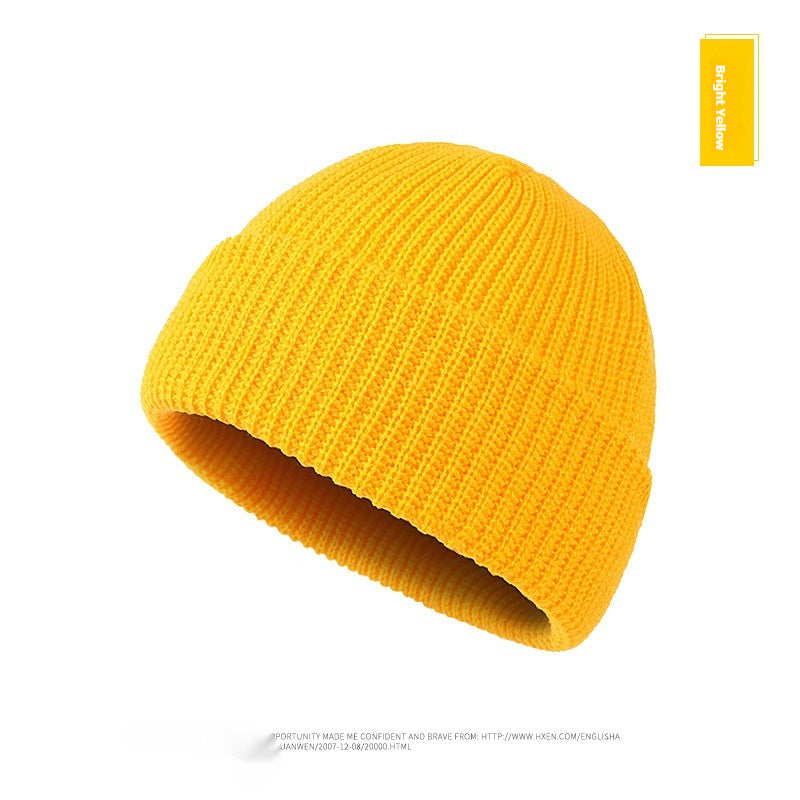 Autumn And Winter New Korean Candy Color Knitted Wool Hat