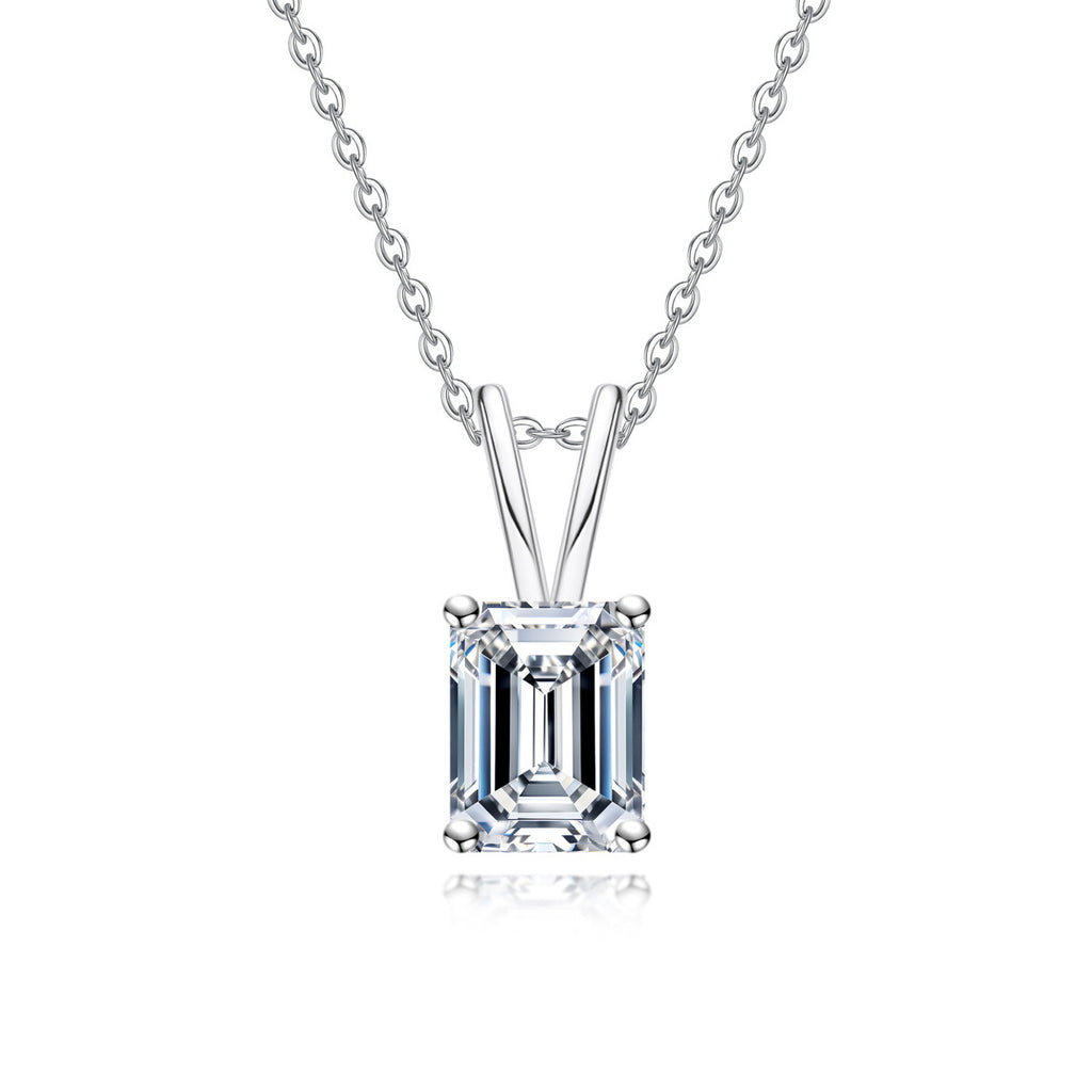 Moissanite 925 Sterling Silver Pendantlight Luxury Fashion-forward Necklace Accessory