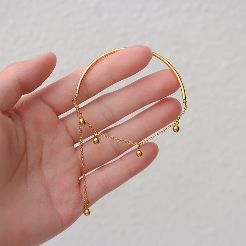 Titanium Steel Ball Lucky Bead Bracelet