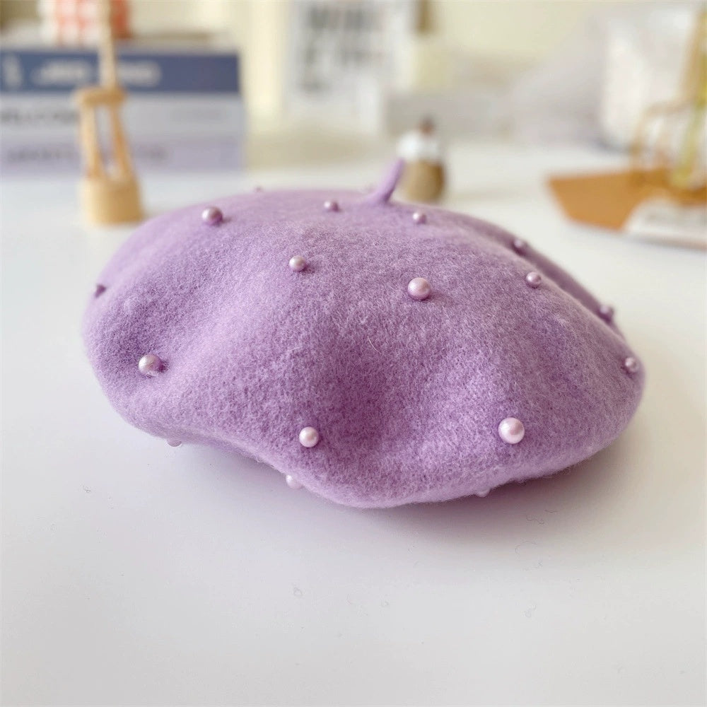 Beaded Princess Beret For Babies Or Children