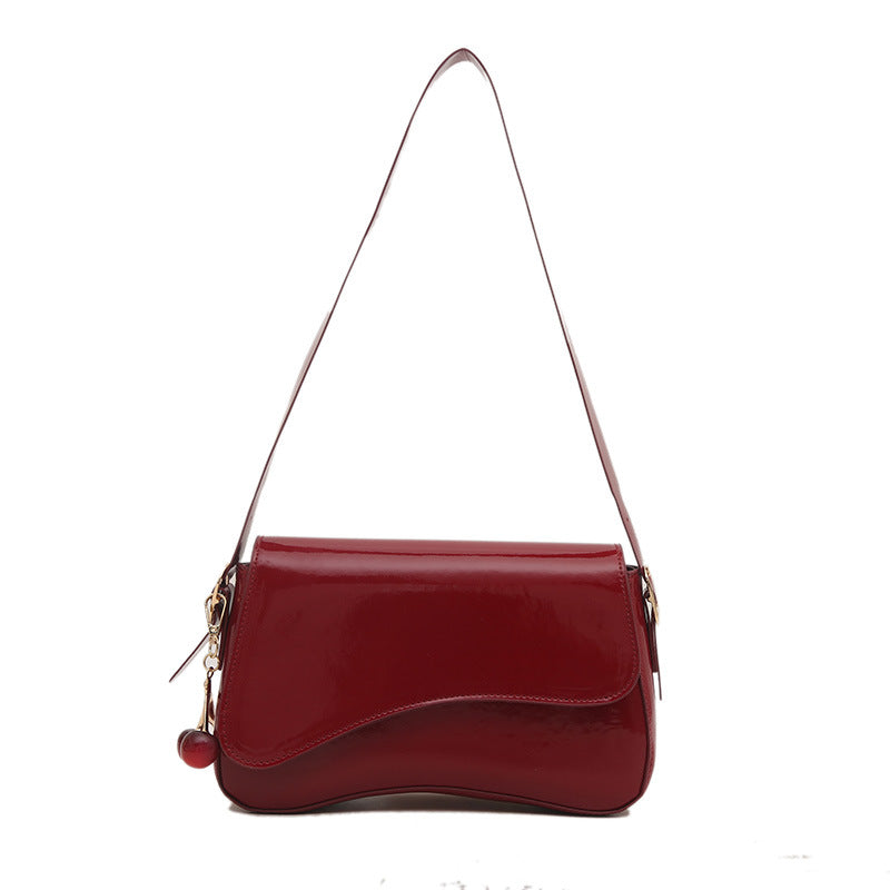 Small Square Shoulder Bag For Work And Commuting Worn Under The Arm