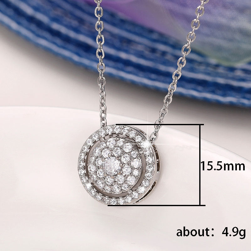 Fashion Collarbone Chain With A Starry Sky Pendant Necklace