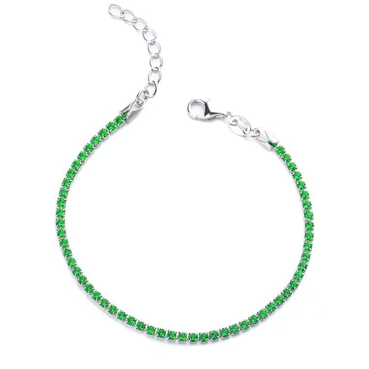 Elegant Full-diamond 12th-birthday Bracelet With A Sophisticated Vibe