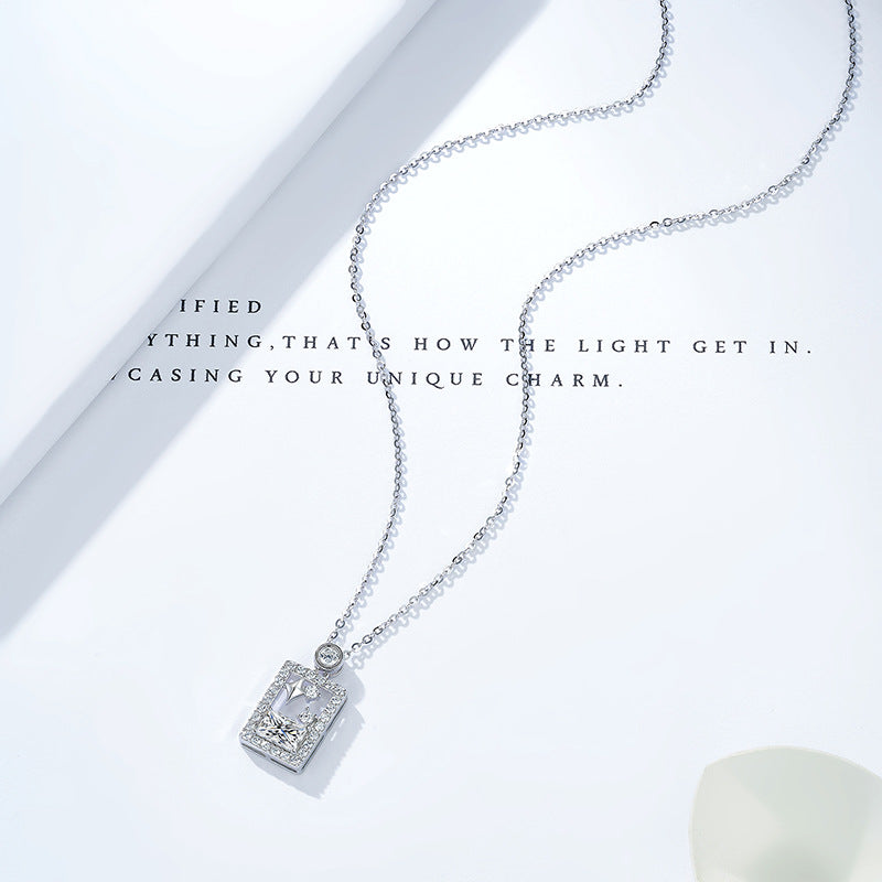 Original S925 Sterling Silver Perfume Bottle Star Necklace