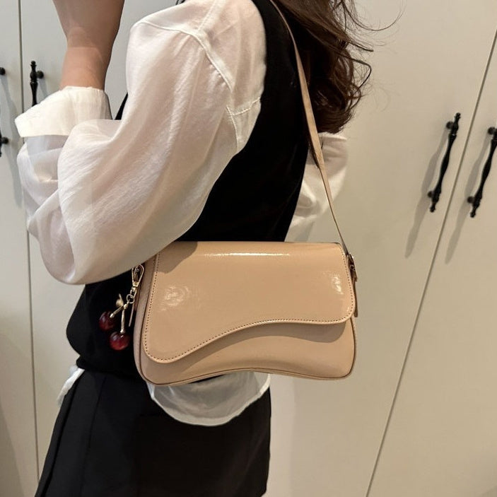 Small Square Shoulder Bag For Work And Commuting Worn Under The Arm